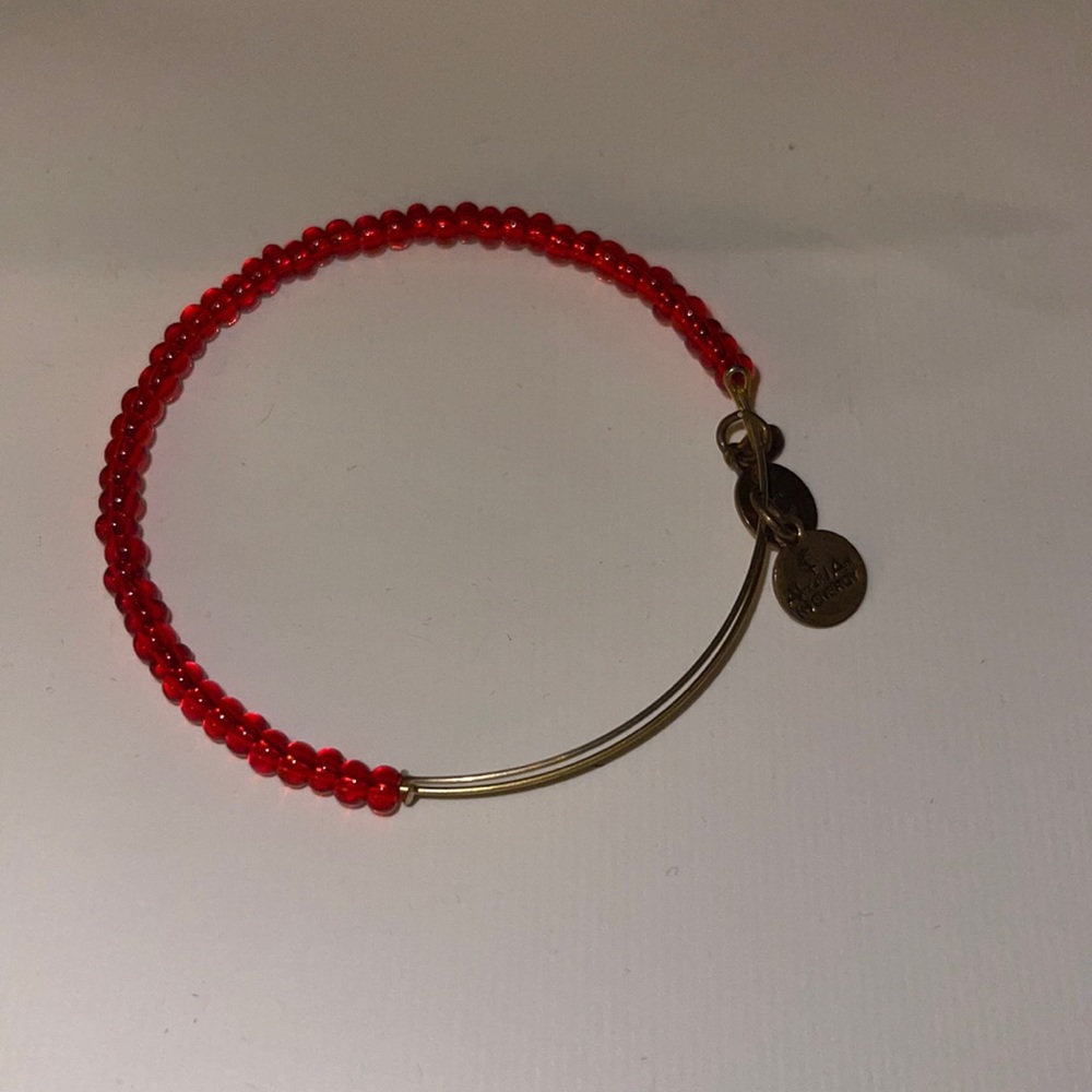 Alex and Ani Red beaded Bracelet